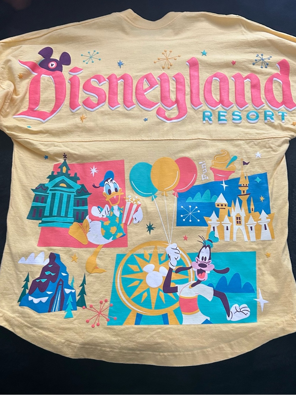Disney Resort adult spirit Jersey Yellow long sleeve small